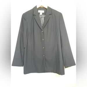 Norton McNaughton Classic Long Black Women's Suit Blazer 12